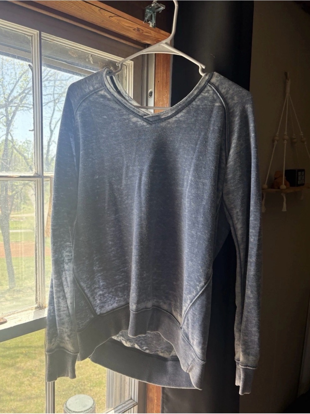 GreenTea Light Blue Heather Pullover